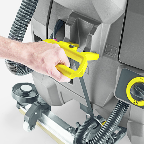 自走式电池驱动盘刷洗地机